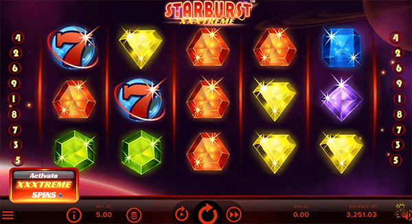 Starburst Slot Visão Geral